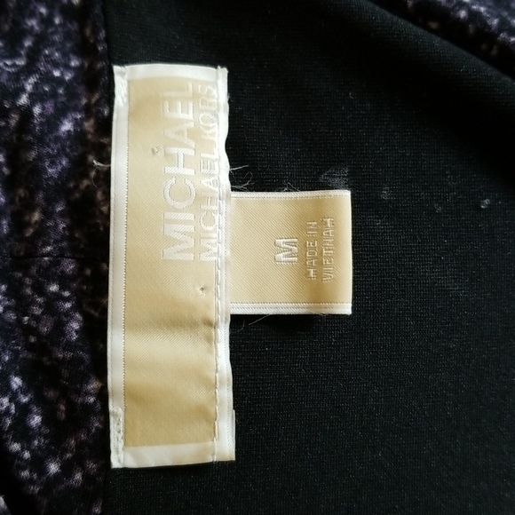 Michael Kors Sleeveless V Neck Faux Wrap Dress Medium - Picture 5 of 10